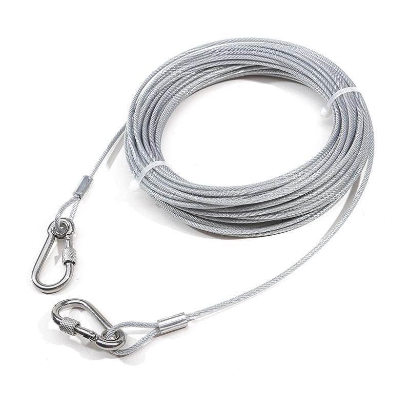 Стальной поводок для собаки, веревка для собаки для большой собаки, поводок для собаки, немецкая овчарка, прочная шлейка для собаки, поводок для домашнего питомца