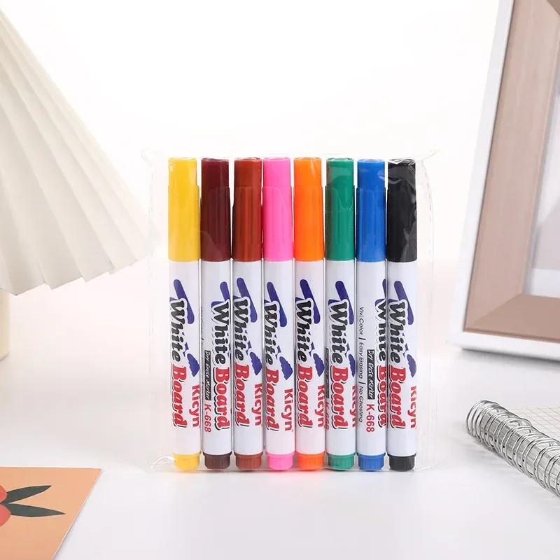 Montessori Magical Water Floating Student Painting Brush Whiteboard Markers Pen Suspension Kids Educational Painting Pen Toys
