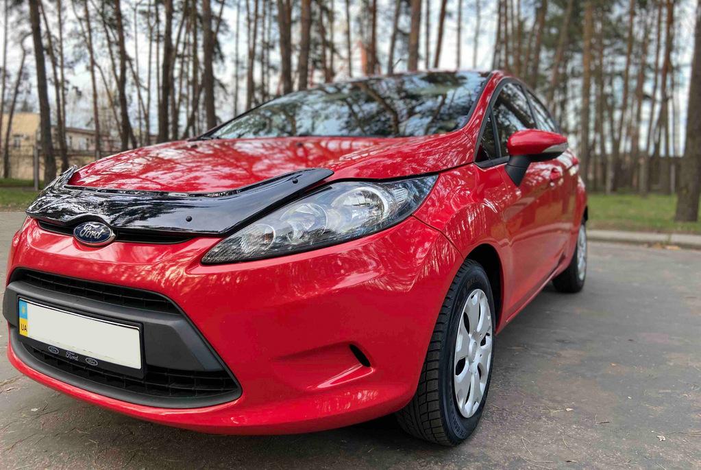 Дефлектор капота 2008-2013 (EuroCap) для Ford Fiesta
