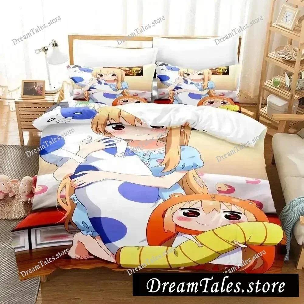 3D-печать Аниме Himouto! Постельное белье Umaru-chan Пододеяльник Покрывало для спальни Односпальное Двуспальное King Size Чехол для одеяла Домашний текстиль3