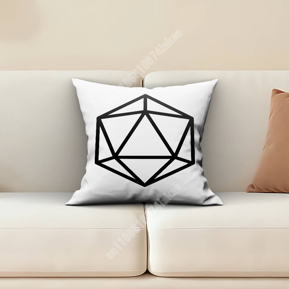 Casino Dice Chip Bet Wager Pillow Cover Sofa Couch Cushion Case Home Living Room Decoration