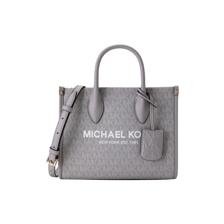 Michael Kors MK Серия Mirella Повседневная сумка-тоут с монограммой из искусственной кожи для поездок на работу Сумка для покупок Сумка через плечо Сумка-кроссбоди Маленькая 35F2G7ZC5B-975