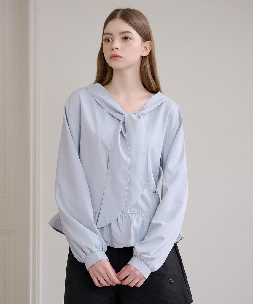 MICANE Pookie Frill Tie Blouse