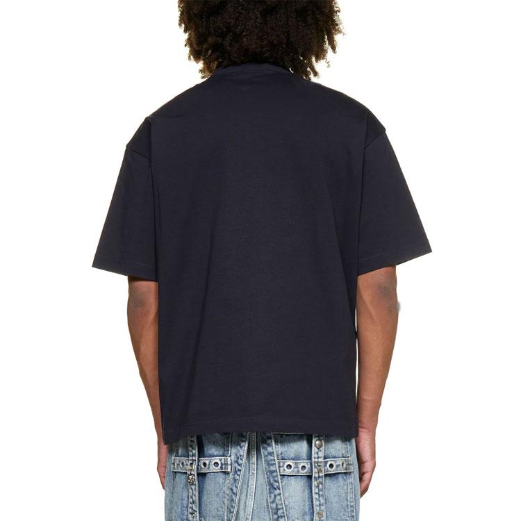 Balenciaga Футболка Свободный крой Мужская Темно-синий 612966TJV873967
