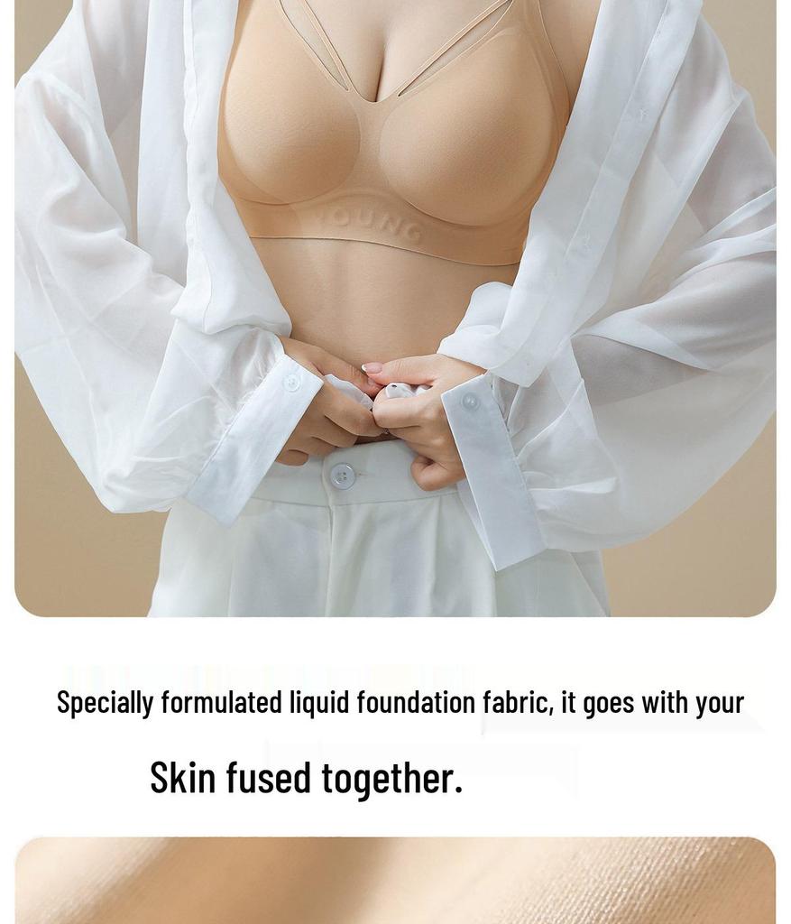 Seamless Plus Size Invisible Support Bra for Women - Lifting, Anti-Sagging, Thin Style, Minimizing Large Chest