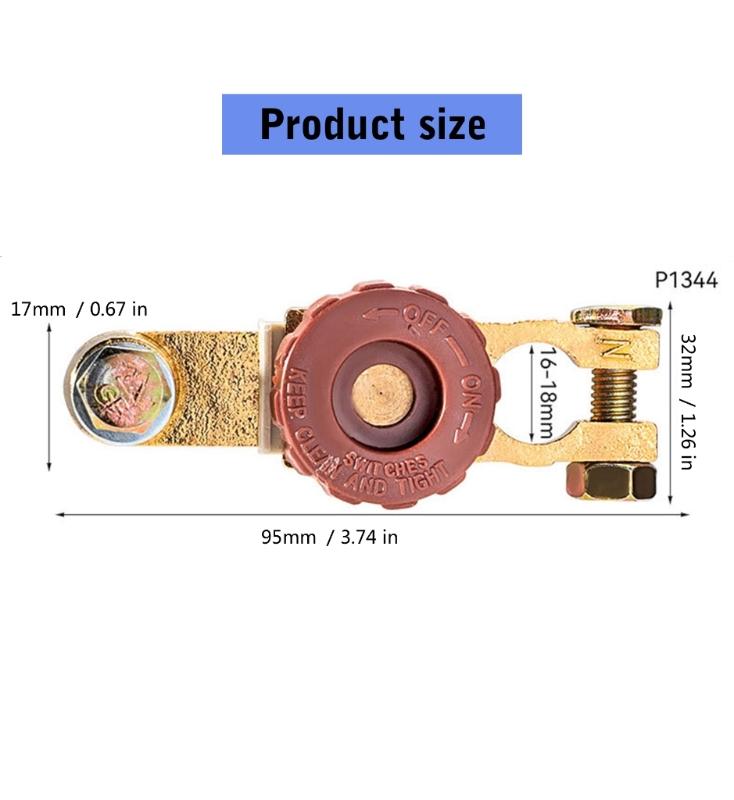 Универсальный изолятор аккумулятора Верхний вывод Выключатель разъединения аккумулятора Быстроразъемный выключатель отключения аккумулятора для грузовика