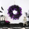 Halloween Front Door Wreath Hanging Garland Artificial Skull Wreath for Wall Halloween Holiday