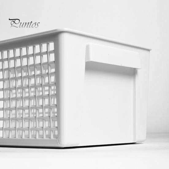 Пластиковая корзина для хранения с этикеткой, многоцелевая корзина для хранения с нескользящей ручкой, вентилируемая, легко моющаяся корзина для хранения косметических канцелярских принадлежностей