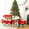Christmas Train Cat Tree & Heated Bed - All-Season Cozy Sleeper and Playhouse for Cats