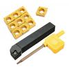 10pcs CCMT060204-HM,VP15TF,Insert Tool + SCLCR1212H06 Lathe Turning Tool Holder