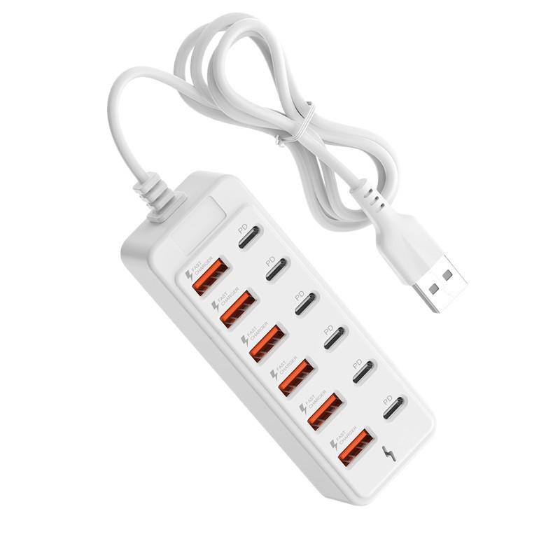 Многопортовый USB-хаб-адаптер: USB и Type-C Док-станция-удлинитель с конвертером.