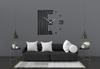 Stick-on lamella wall clock 100cm
