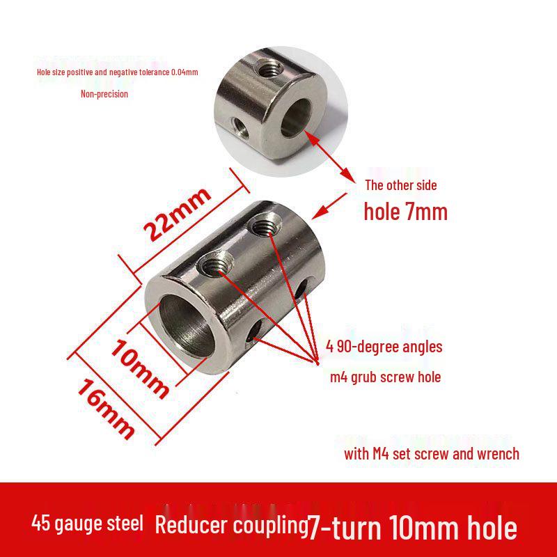 Steel Motor Shaft Coupling Adapter for 3/4/5/6/8/10/12mm Shafts