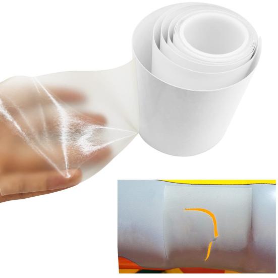 1 Roll Repair Patches Kit High Viscosity Waterproof Transparent TPU Tape Professional Repairing Self-Adhesive Patches for Inflatable Toy Swim