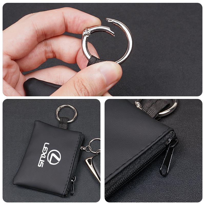 Кожаный чехол для ключей автомобиля Брелок Мини-сумка для хранения Автоаксессуары Для Lexus F SPORT GS GX IS LS LX CT LC RC LBX NX RX 350h 450h ES
