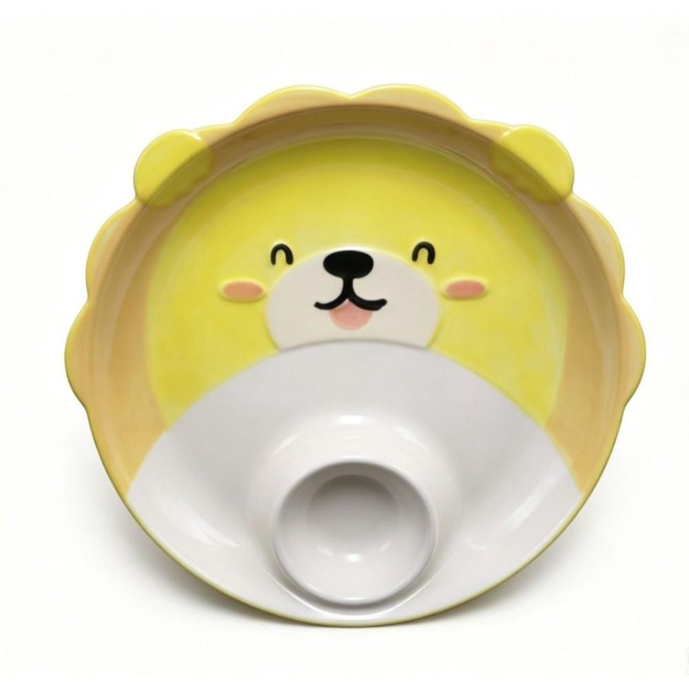 Ceramic Dipping Sauce Dish Animal Shape French Fry Plate Breakfast Dish Cow Sushi Plate Kitchen