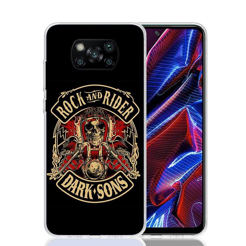 Motorcycle Gear Phone Case For Xiaomi Poco F7 Ultra X7 X6 Pro X5 Redmi 15 15C 13 13C 12 12C 10 10A 10C 9 9A 9C 9T Shell Poco X7