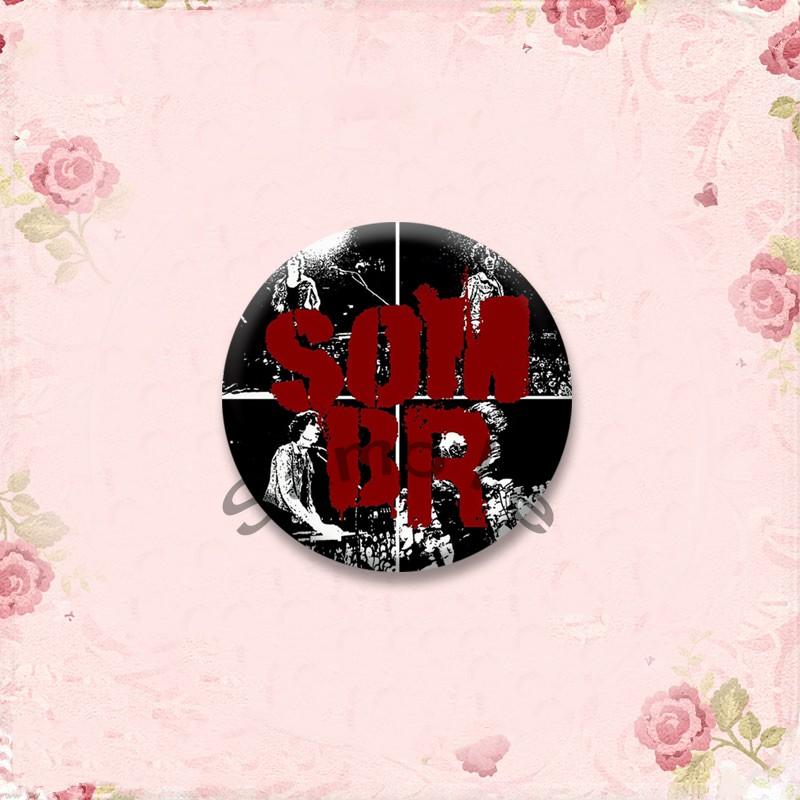 American Singer Sombr Lapel Pins Cool Boy Button Badges Fashion Jewelry Brooch Accessories Backpack Clothes Decor Souvenir Gifts