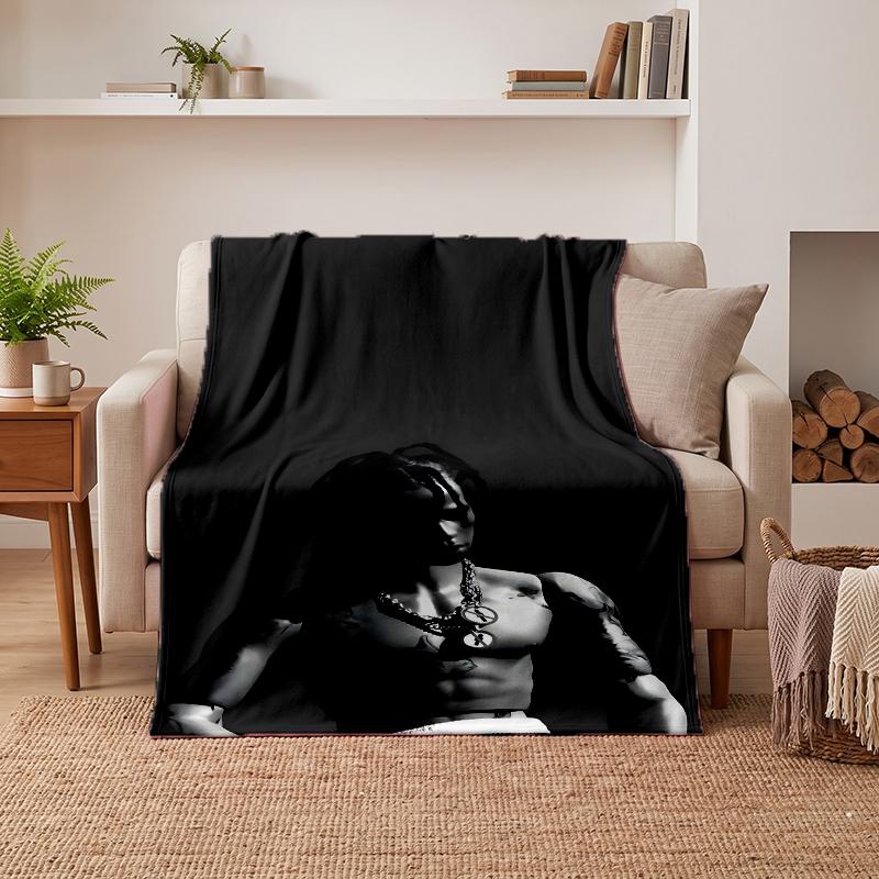 Travis scott Soft Warm Flannel Blankets Comfortable Blanket for Home Decoration Gifting