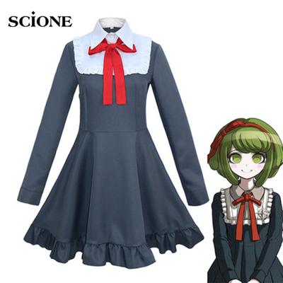 Косплей Костюм Danganronpa Another Episode: Ultra Monaca Towa Косплей Костюм Школьная форма Платье для девочек Юбка на Хэллоуин