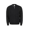 Kisko Autumn and Winter American-Style Henry Collar Hand-Stitched Cable Knit Sweater for Men and Women, High-End Casual Warm Knitwear