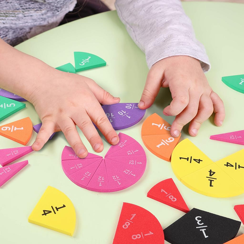 9-27 шт. ЕВА Математический обучающий инструмент Дроби Математика Учебные пособия для понимания Сложения Вычитания Демонстрационная модель