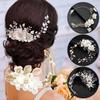 1PC Headdress Alloy Headband Bride Garland Imitated Pearl Party Flower Wreath Weeding