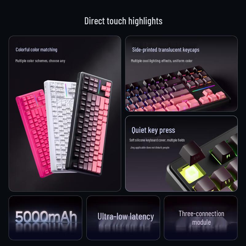 QPX V80 RGB Проводной Игровой и Офисный Комплект Клавиатура + Мышь
