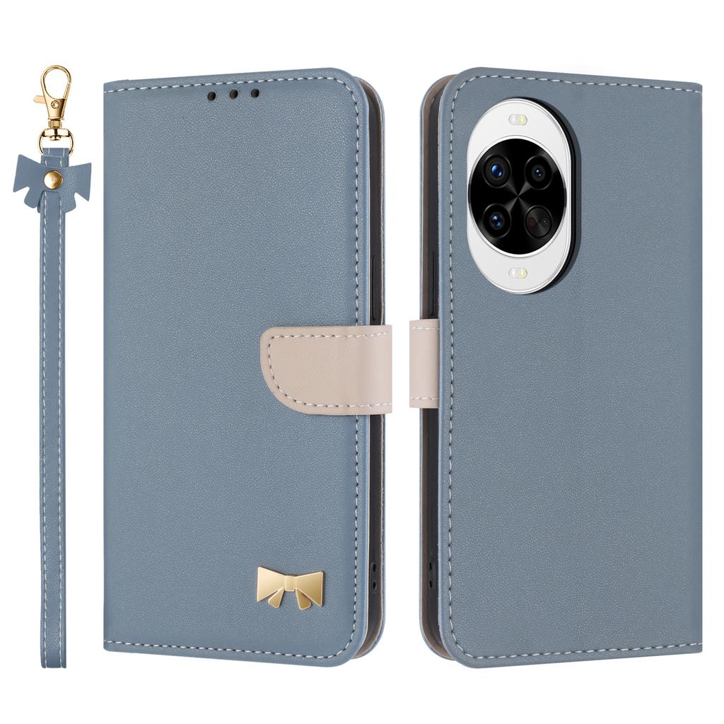 For Huawei Nova 14 Pro 5G Case Bowknot Decor Wallet Leather Phone Cover with Wrist Strap