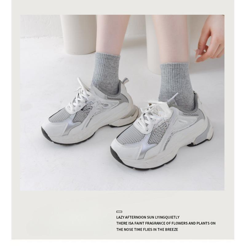 Женские весенне-осенние однотонные спортивные носки-гольфы без косточек