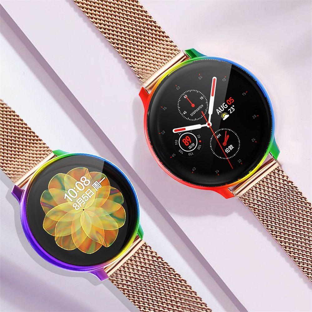 Ultra Thin Bumper Soft Coloful Plating TPU Case Full Screen Protector Watch Case Protective Cover