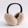 New Contrast Color Earmuffs Light Brown Imitation Rabbit Fur Unisex Earmuffs for Friends Winter Birthday Gift