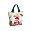 3pcs Canvas Christmas Tree Handheld Bag Santa Claus Elk Merry Christmas Decor  Home New Year Decor