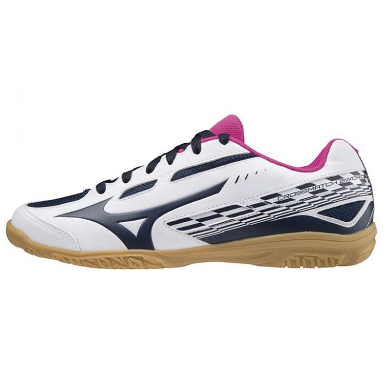 Mizuno Crossmatch Sword Women's Low-Top Table Tennis Shoes White Blue 81GA213014