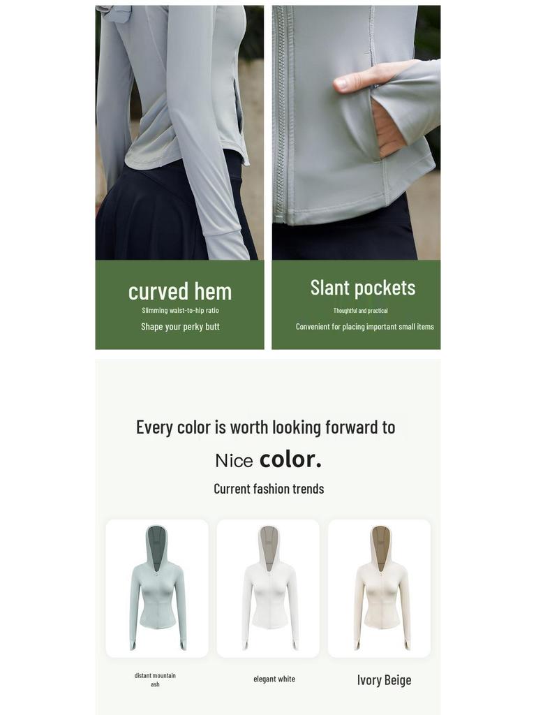 Женская солнцезащитная куртка с капюшоном из ледяного шелка UPF50+ - Летний спортивный уличный топ с защитой от УФ-лучей