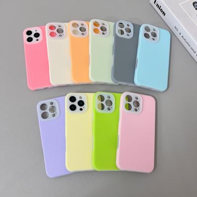 Оригинальный флуоресцентный чехол из жидкого силикона для iPhone 16 Plus 14 13 12 11 15 Pro Max с защитой объектива камеры