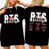 Ретро футболка BTS Arirang Support, Футболка BTS Arirang Tour, для Army, Фанатов Kpop