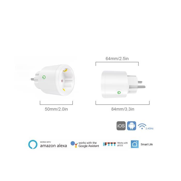 Bloc Monoprise Protégé Intelligent 250 Volts à Commande Wifi via Application