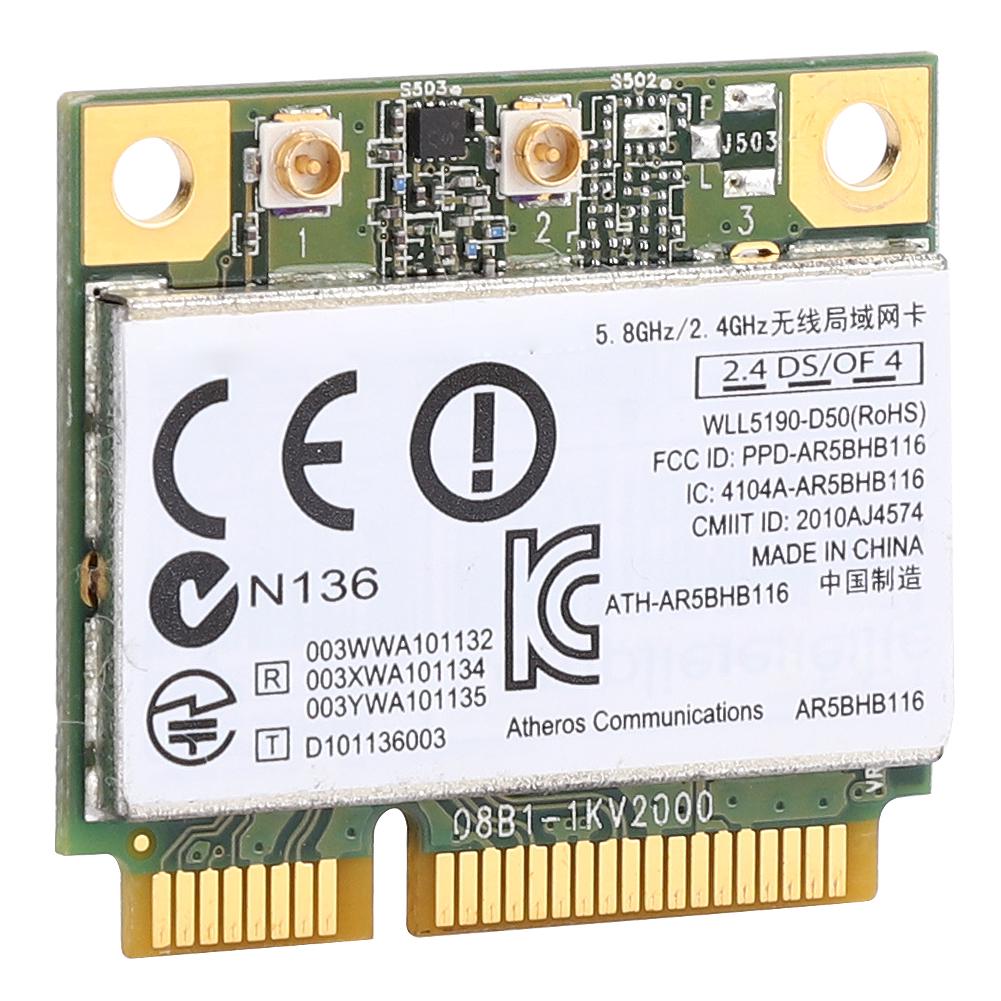 Беспроводная карта AR5BHB116 двухдиапазонная 2,4G+5G AR9382 300M для машины промышленного управления