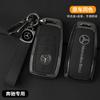 SUG2   Metal Car Key Fob Cover Leather Protection Shell For Mercedes Benz C S Class GLC EQA EQB EQE EQS W206 W223 X254 Keychain Pendant