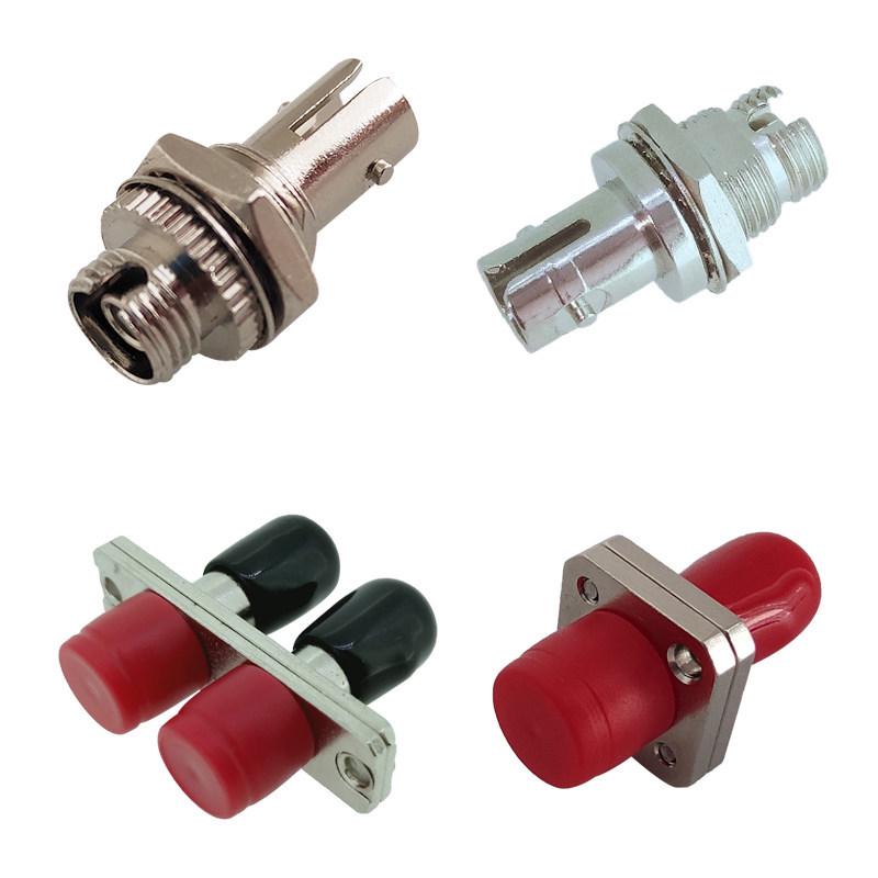 ST-FC Fiber Optic Connector Flange Plug Coupler, Single/Multi-mode, Single/Dual Core Optional.
