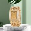 Women Luxury Style Rectangular Case Female Quartz Wristwatch Three Chain Bracelet Ladies Watch