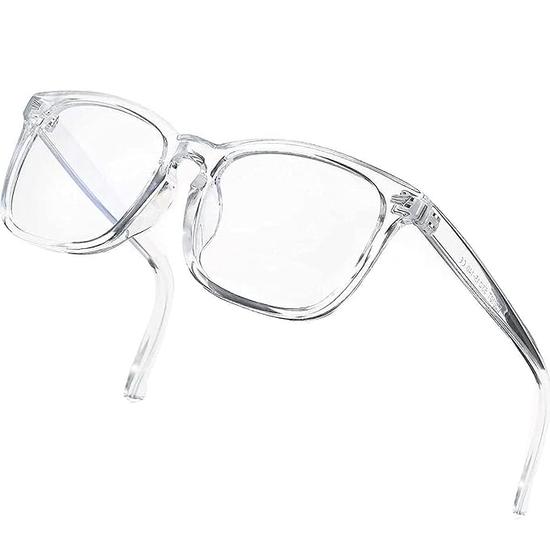 Dervin Blue Light Blocking Glasses Gaming Filter Square Eyeglasses for Eye Protection Men Women, Computer/Tablet/Laptop/Mobile/TV, Anti-Blue