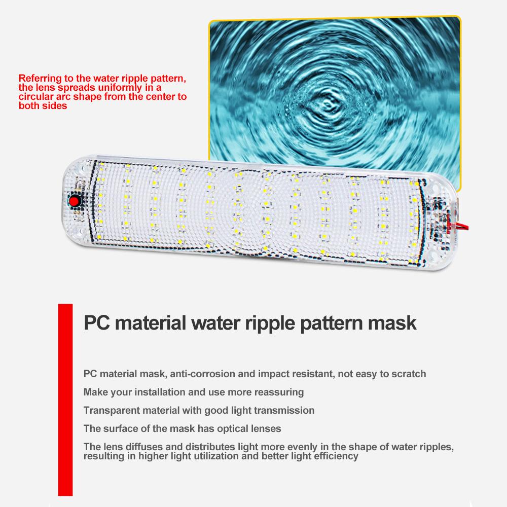 NEW 48/72LED 12V-80V LED Car Vehicle Interior Dome Roof Ceiling Reading Light Lamp Interior Car Roof Light Car Interior Lighting