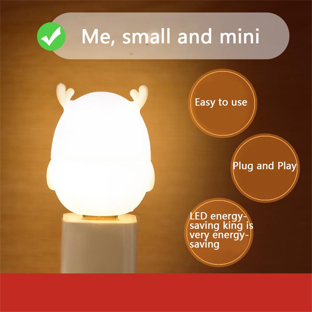 Мини-USB светодиодный ночник беспроводной ночник перезарядка спальня прикроватная кухонная лампа украшение с рисунком Настольная лампа для детей подарок