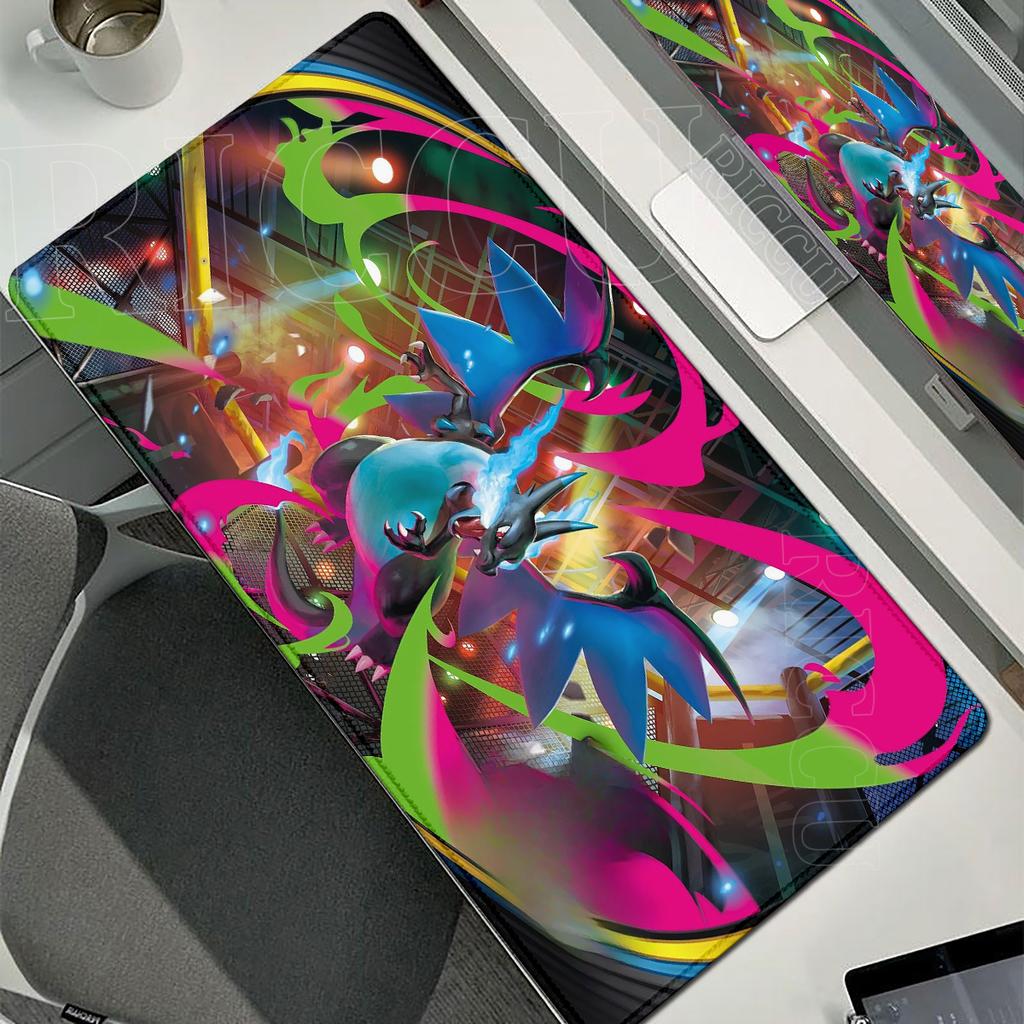 Gaming Pads HD Anime Large Desk Mat Pokmon Keyboard Extended Mousepad Office PC Desks Accessories Charizard XXL Gamer Mouse Pad