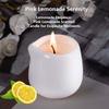 1pc Lemon Flavor Massage Essential Oil Candle, Coconut Wax, Heating, Body Open Back SPA Romantic Holder Home Decor Valentines
