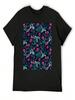 Dragons Floral In Dark Jewel Tones T-Shirt