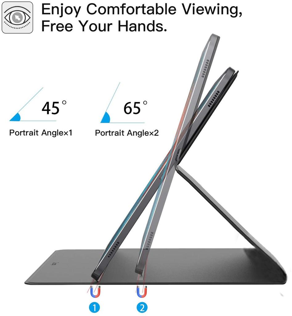 Case For Samsung Galaxy Tab S10 FE Plus Magnetic Stand Cover For Tab S9 FE+ With Pencil Holder For S10 Ultra Auto Sleep Wake