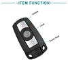 ACROPIX Keyless Entry Case Key Fob Shell Cover Replacement for BMW 328i Black 1 Piece